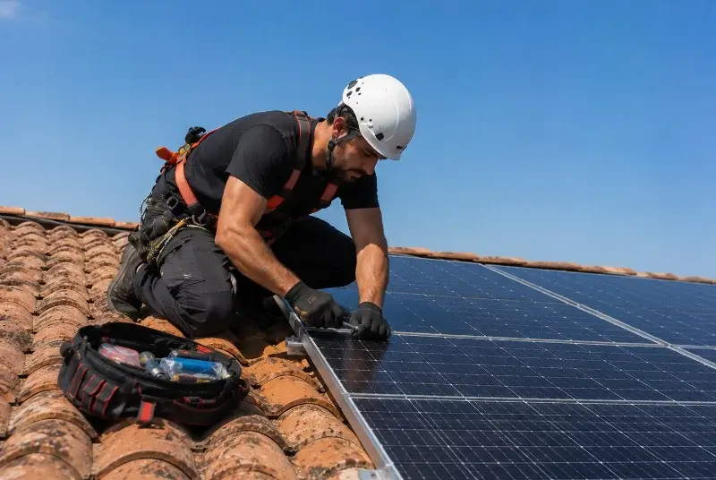 Maintenance et monitoring de panneaux solaires à Montirat