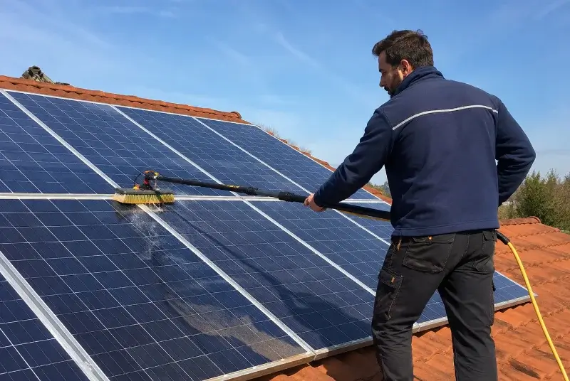 Nettoyage et entretien de panneaux solaires à Montirat